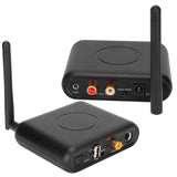 Bluetooth 5.0 Receiver Delayless AUX RAC Output Wireless Stereo Adapter with Remote Control for Speaker PC Projector Headphones