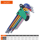 Allen Key Set Hex Wrench Screwdriver Set Hexagon Spanner Universal 9Pcs Ball End Torx Star Keys Tool L Type Hand Tools Kit