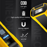 Multifunction Portable COB Led Work Light Waterproof Worklight Flashlight Searchlight Use For Check Lighting Camping USB Charge