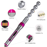 5 in 1 Hair Curling Iron Wand Set 19-32mm Hair Curler Rollers Instant Heating Up Curling Tongs with LCD &amp; Temperature Adjustment