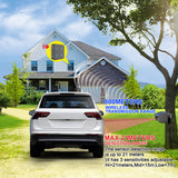 Meters Solar Wireless Driveway Alarm Outdoor Weather-Resistant Motion Sensor &amp; Detector DIY Security Alert System
