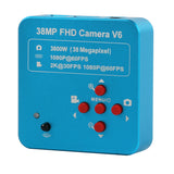 3.5X 90X 180X Simul-Focal Double Boom Stand Trinocular Stereo Zoom Microscope 38MP 2K HDMI USB Camera 144 LED Light Microscopie