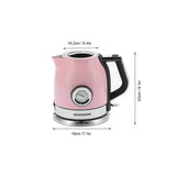 1.8L EU Plug 220-240V Electric Kettle Stainless Steel Anti-Dry Burning Hot Water Boiler