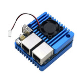 Mini Router Dual Ethernet Ports Power Supply Board with Case for NanoPi R2S