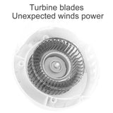 2020 Summer Mini Fan Leafless Turbo Style Handheld USB Rechargeable Wearable Portable Desktop Fan with Rotating Dial Strap