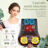 Shiatsu Massage Pillow Heat Tissue Cushion Kneading for Shoulder Back Neck Full Body Massager Relief Pain Office Car Massageador