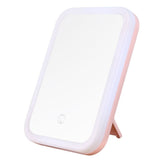 LED Makeup Mirror Illuminated Flexible Cosmetic Table Mirror with Adjustable Light Contact Screen Foldable Portable
