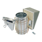 1 Pc Beekeeping Tool Stainless Steel Bee Hive Smoker Galvanized Iron with Heat Shield Protection Beekeeping Equipment