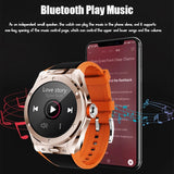 MV58 Smart Watch Men's Luxury Bluetooth Call Heart Rate Blood Pressure Body Temperature Sports SmartWatch