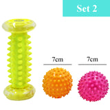 Yoga Foot Massage Ball Plantar Fascia Roller Muscle Relaxation Sports Fitness Balls Peanut Transmembrane Ball Body Exercise Set