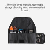 Rhinowalk Bicycle Bag Top Front Tube Frame Bag Burrito Pack Pouch Tool Bag Cycling Accessories Black MTB Bike Rear Tool Kits
