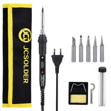 JCD 80W Electric Soldering Iron LCD Digital Display Adjustable Temperature 220V/110V Solder Station Welding RepairTool Kit 908S