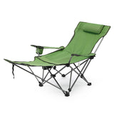 Fishing Chair Camp Chair Folding Beach Picnics Camping Chair Portable Adjustable Reclining Bed Nap Chair with Removable Footrest