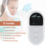 Ems Facial V-Line Chin Up Lift Belt Face Lifting Red Blue Led Photon Therapy Slimming Vibration Massager  Double Chin Reducer