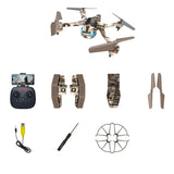 2 in 1 RC Tank UAV Quadcopter Remote Control Aircraft 4-Axis with 3MP HD WiFi Camera Remote Control Quadcopter Toys
