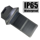40W Solar Folding Charger 12V/5V USB Output Portable Waterproof Solar Panels Mobile Power Battery Charger for iPad Smartphones