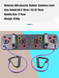 9 In 1 Push Up Rack Board With Latex Resistance Bands Body Building Board System Fitness Comprehensive Indoor Training Gym
