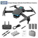New S89 Drone 4K Wifi FPV HD Dual Camera 50x Zoom Height Maintain Headless Mode One-Key Takeoff And Landing Rc Quadcopter 2021
