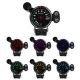 Car Tachometer Gauge Automotive Replacement Tachometers High Speed Stepper Motor 7 Colors 0-11000 RPM Meter with Warning Light