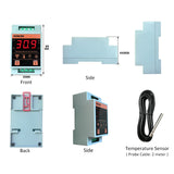 Top Tuya Smart Life WIFI Temperature Sensor Heating Boiler Cool Controller Remote Switch Thermometer Thermostat Alarm App