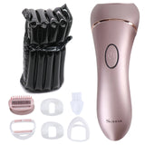 2in1 electric women epilator facial body rechargeable female shaver for women trimmer leg bikini hair removal wet dry painless