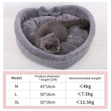 Cat Bed Heart-shaped Pet Bed For Cats Dogs Cotton Velvet Soft Kitty Puppy Sleeping Beds Kennel Warm Pet Nest Cat Accessories