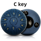 6 Inch 11 Tones C Key Steel Tongue Drum Tamborine Mini Snare Drum Set  Percussion Instruments Musicales Profesional Yoga Gifts