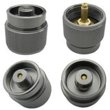 Manp Propane Gas Tank Converter Outdoor Camping Stove Adapter Small Gas Tank Conversion Head Adapter With Self-closing Function