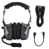 High quality Head Mount Aviation Noise Reduction Headset Racing Noise Canceling Headphone for BAOFENG/Motorola Audifono Metal