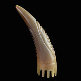 Natural Horn Massage Brush Anti-Static Horn Massage Comb Head Acupoint Massage Tool Acupuncture Pressure Therapy Health Care