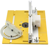 Router Table Insert Plate For Woodworking Benches Table Saw With Miter Gauge Guide Aluminium Profile Fence Sliding Brackets