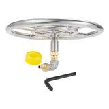 Propane &amp; Natural Gas Fireplace, Fire Pit 12 Inches 304 Stainless Steel Propane Fire Pit Ring Burner + 150K BTU Valve