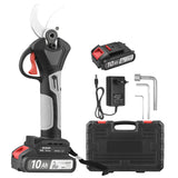 21V Brushless Cordless Electric Pruning Shears Rechargeable 2.0A Lithium Battery Powered Tree Branch Pruner Garden Clippers