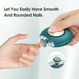 2PCS Electric Nail Clipper Nail Polisher Set Automatic Manicure Grinder Adult Baby Trimmer Nail Sharpener Trimming Nail Art Tool
