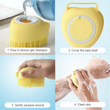 Pet Dog Shampoo Brush Multifunction clean massage brush  2.7oz/80ml For Dogs Cats Grooming Pet Cleaning Grooming Tool