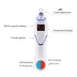 5 Level Pro Vacuum Pore Cleaner Blackhead Remover Hot Cold Electric Strong Suction Pore Vacuum for Nose Face blackhead remover