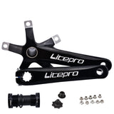 Litepro LP Aluminum Alloy Foldable Bike Crank 170 Mm  BCD 130mm  Folding Bike Crankset Tooth Plate Bike Crankset Mtb Parts