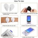 16 Mode Dual Output Digital Electronic Pulse Massager EMS Muscle Stimulator Pain Relief Machine Electro Therapy Body Massage