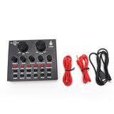 V8 Computer Headset Microphone Home PC External USB Audio Singing KTV Karaoke Voice Chat Sound Card For Mobile Live Broadcast