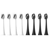 8Pcs Replacement Toothbrush Heads for Seago S2/E8/EK9/C8/S1/S6/S/E/C/EK Electric Toothbrush Heads, White+Black & Black
