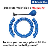 21 24 Sections Fitness Smart Sport Hoop Adjustable Thin Waist Exercise Gym Circle Ring Fitness Equipment Waist Easy weight loss