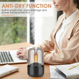 Candlelight Aromatherapy Humidifiers Essential Oils Fragrance Diffusers 120ML House USB Air Humidifier with Night Light for Home