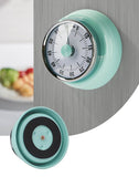Kitchen Mechanical Timer Baking Reminder Timer Student Time Manager Stainless Steel With Magnet no need battery