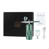 Portable Mini Airbrush Set Facial Water Oxygen Injector Machine Compressor Skin Mouisture Multi-Function Makeup Paint Art Spray