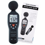 Professional Compact Sound Level Meter with Data Record Function 30dB-130dB High Accuracy Measuring with Backlit Display