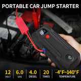 Car Jump Starter Power With Air Compressor Tire Pump 20000mah Portable Charger Car Booster  Starting Device For 3.5L/6L