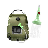 Water Bags 20L Outdoor Camping Solar Shower Bag Hiking Climbing Bath Bag Foldable Heating Camp Shower Switchable Shower Head