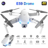 2021 RC Drone Photograp UAV Profesional Quadrocopter E59 with 4K Camera Fixed-Height Folding Unmanned Aerial Vehicle Quadcopter