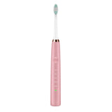 Portable IPX7 Waterproof Rechargeable Sonic Wave Electric Toothbrush 5 Gear Adjustable USB Charging Tooth Brush+Toothbrush Head