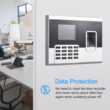 Fingerprint Password Attendance Machine Access Control Time Clock Recorder Employee Checking-in Recorder U Disk Download Data